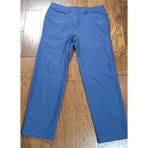 Lululemon Men's Navy ABC Casual Performance Ribbed Pants Size 33x27